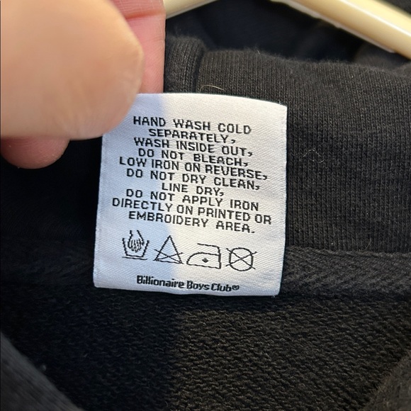 Billionaire Boys Club Black Hoodie Patchwork Graphic Astronaut Heart Mind - Picture 8 of 12